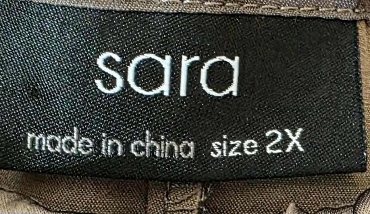 Sara Olive Satin Shift Dress