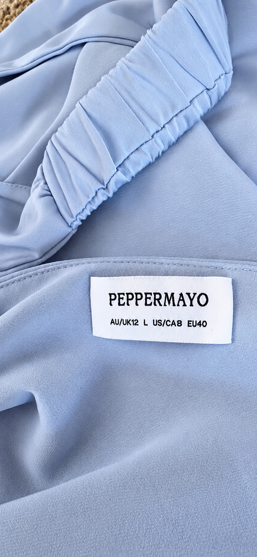 Powder Blue Off-Shoulder Backless Maxi Dress