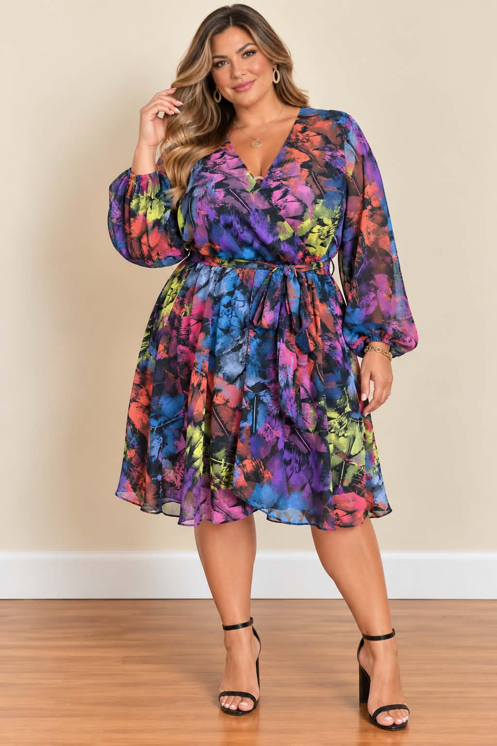 Midnight Muse Wrap Dress