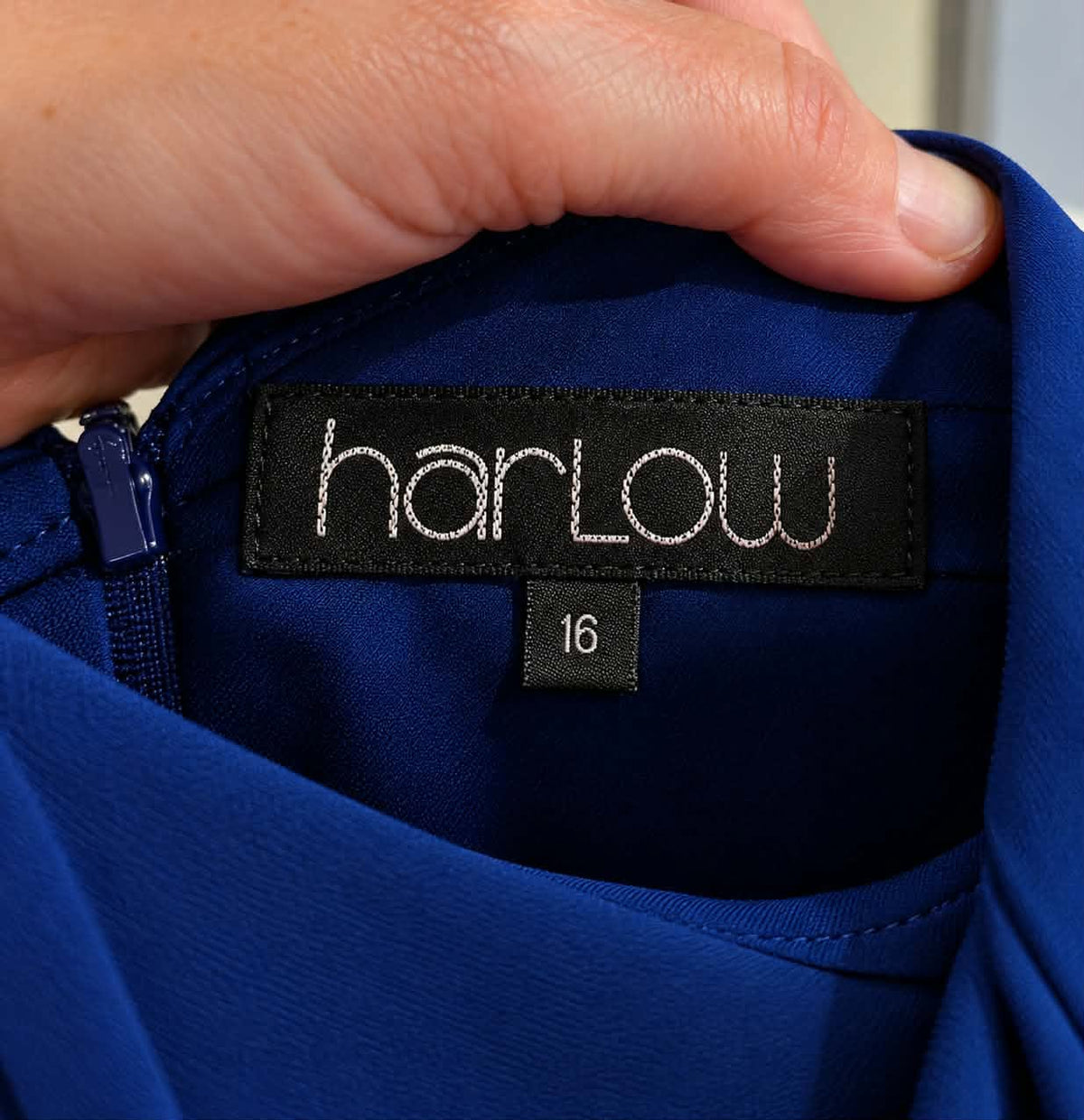 Harlow Royal Blue Lace Midi Dress