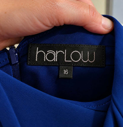 Harlow Royal Blue Lace Midi Dress