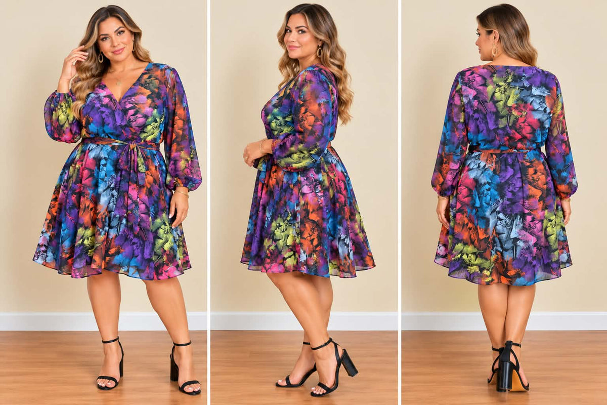Midnight Muse Wrap Dress
