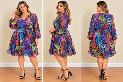 Midnight Muse Wrap Dress