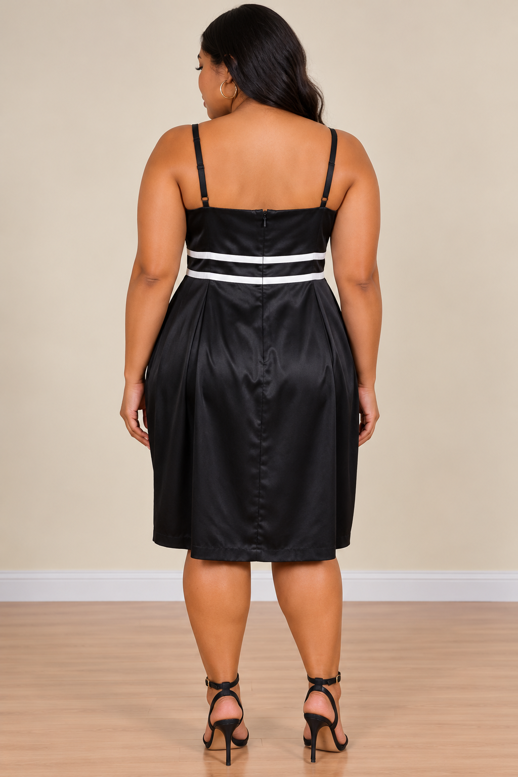 Black Satin Elegance Dress
