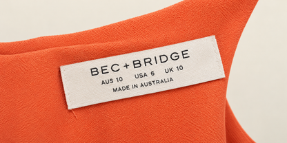 Orange Elegance Mini Dress