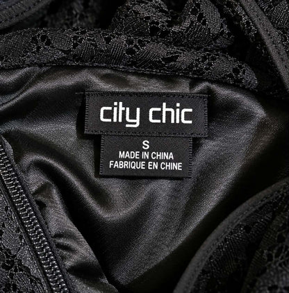 City Chic Midnight Lace Dress
